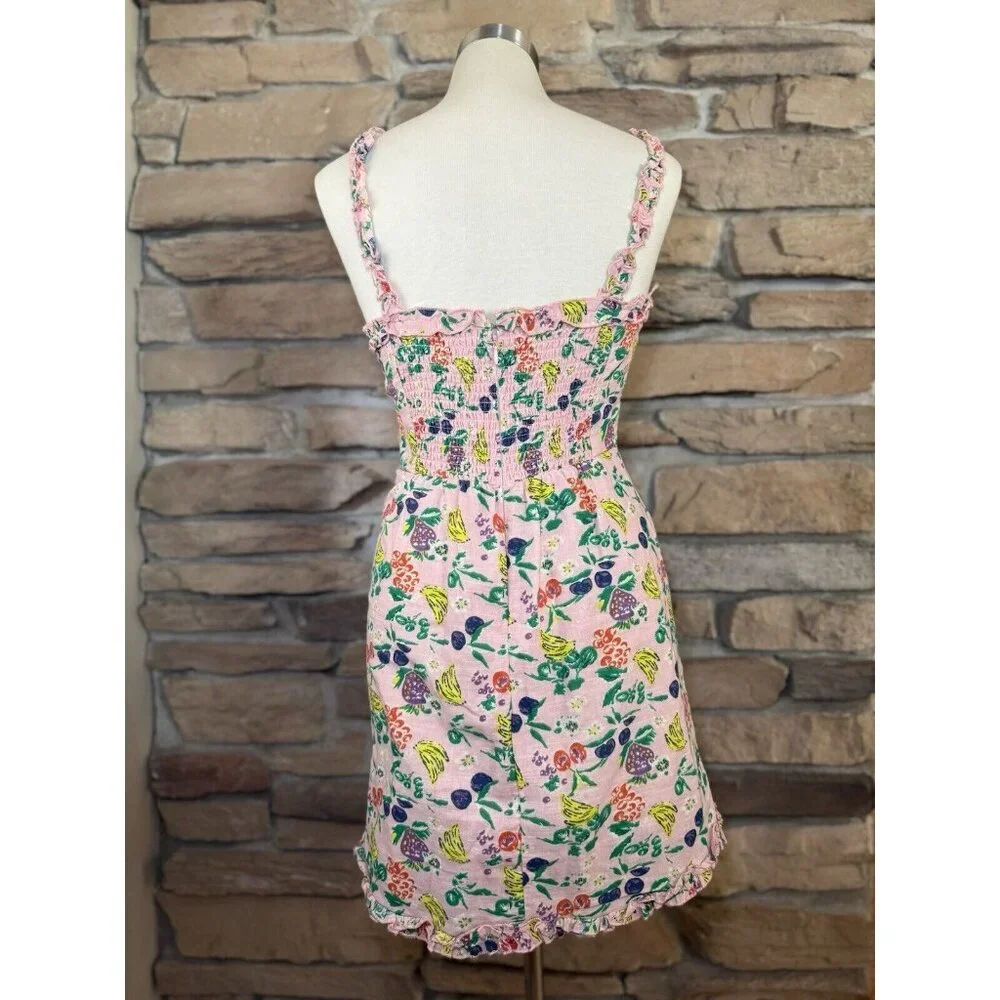 Urban Outfitters Pink Graphic Design Mini Dress Sz M